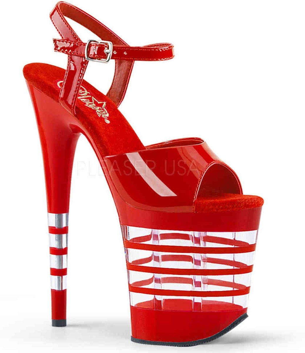 EU 36 = US 6 | FLAMINGO-809LN | 8 Heel, 4 Lined PF Ankle Strap Sandal